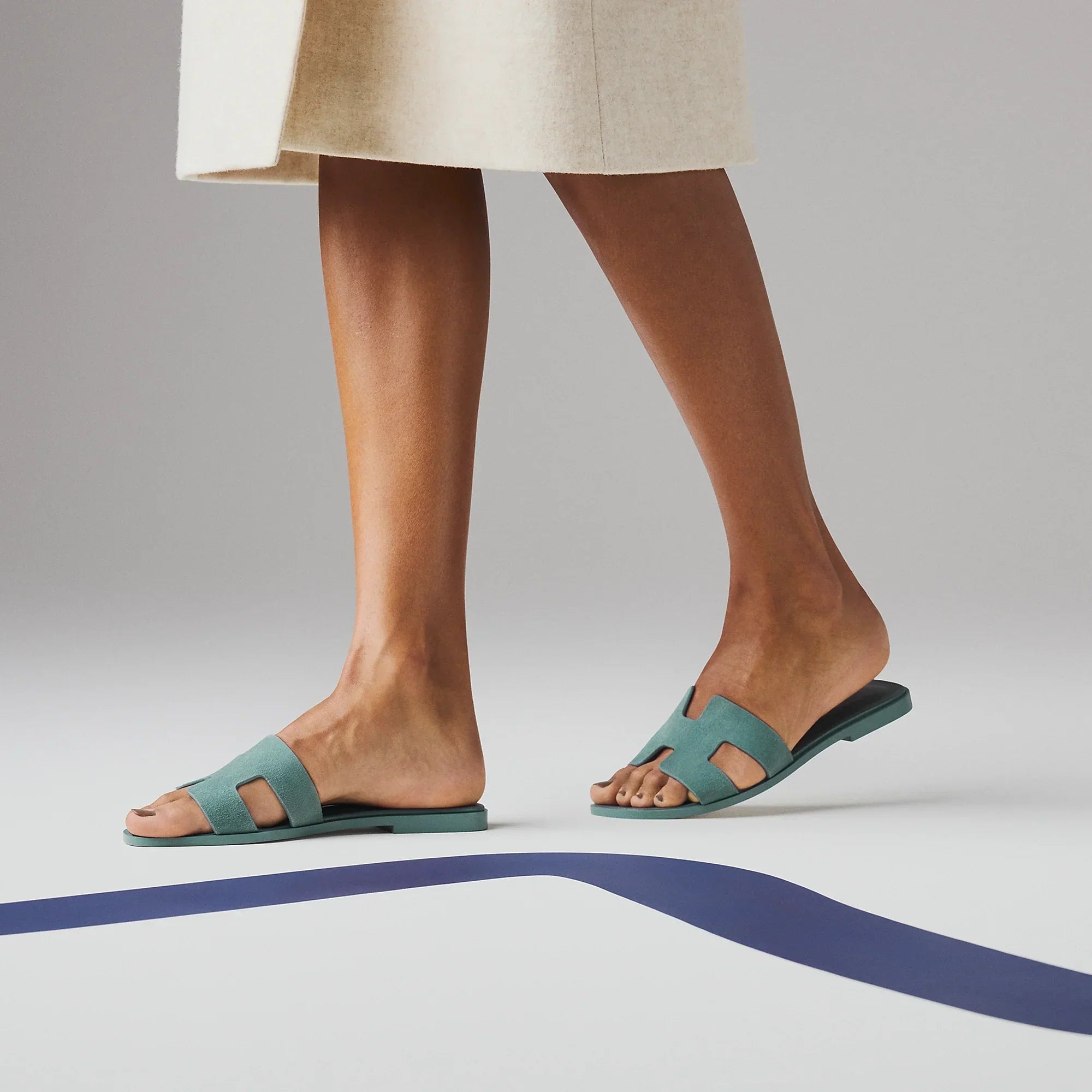 Sandales Oran Bleu Tonnerre