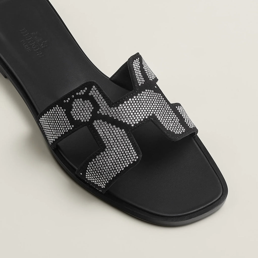 Sandales Oran Noir Cristal