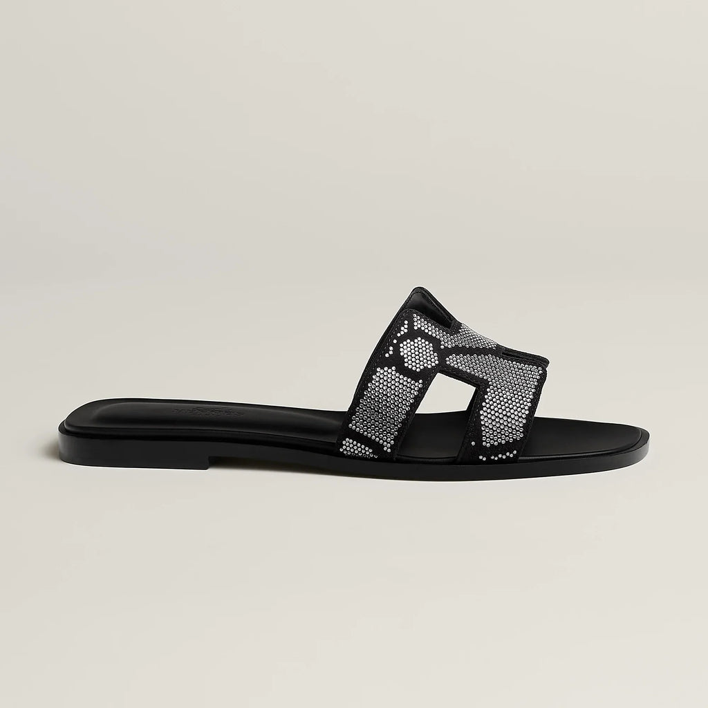Sandales Oran Noir Cristal