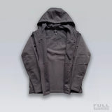 Veste Coldgear Gris avec Capuche