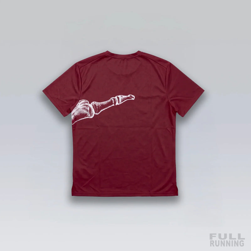 T-shirt de Running Division Squelette "MILER" Rouge