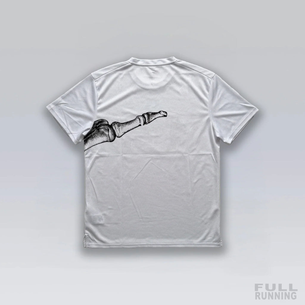 T-shirt de Running Division Squelette "MILER" Blanc