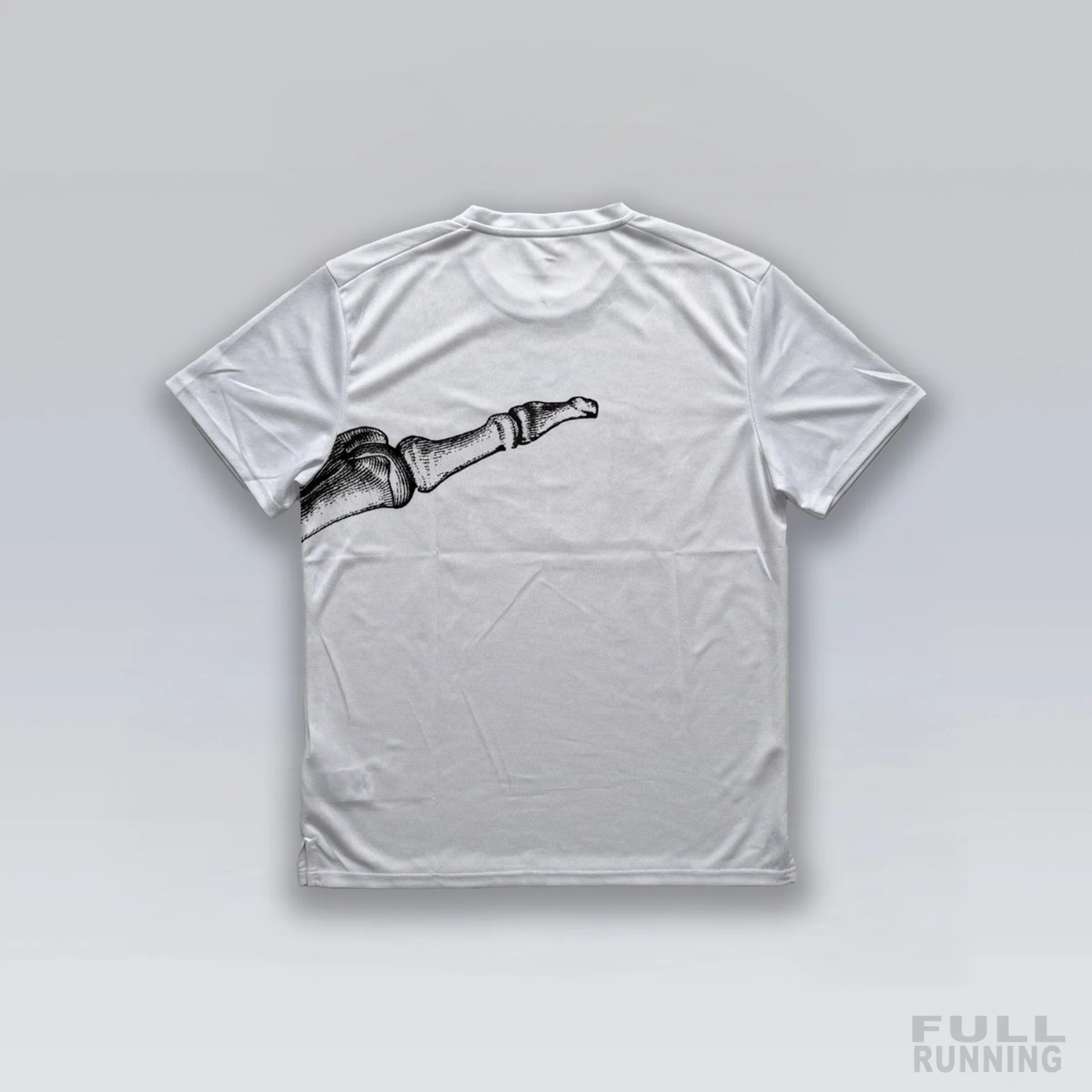 T-shirt de Running Division Squelette "MILER" Blanc