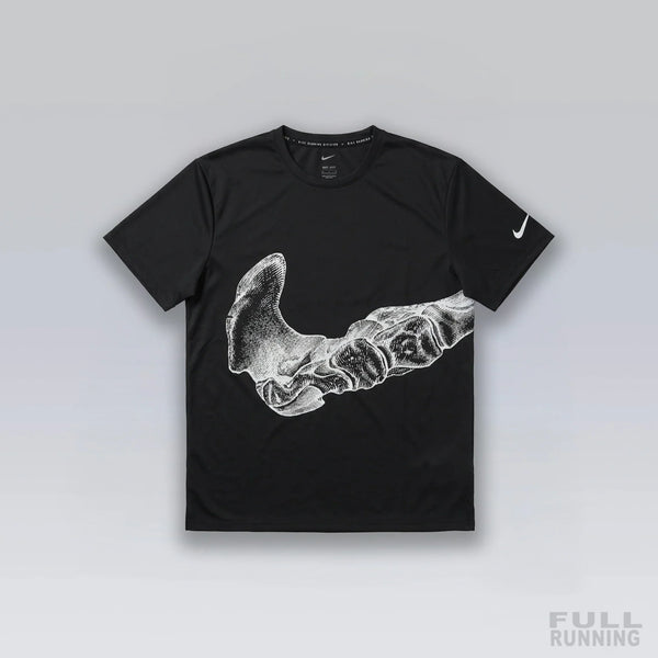 T-shirt de Running Division Squelette "MILER" Noir