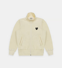 Sweat zippé CDG Sans Capuche Beige