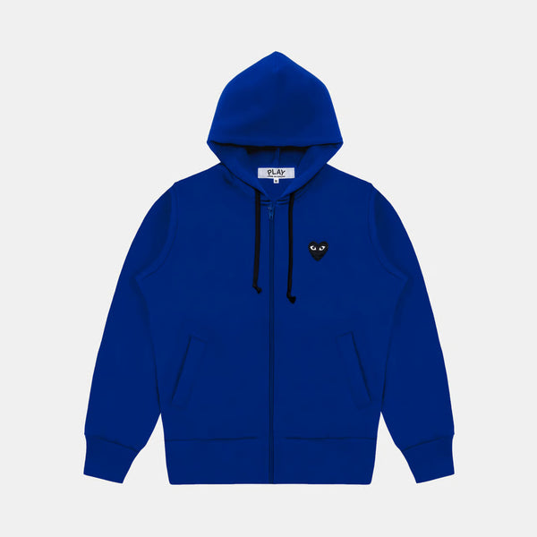 Sweat zippé CDG Avec Capuche Bleu