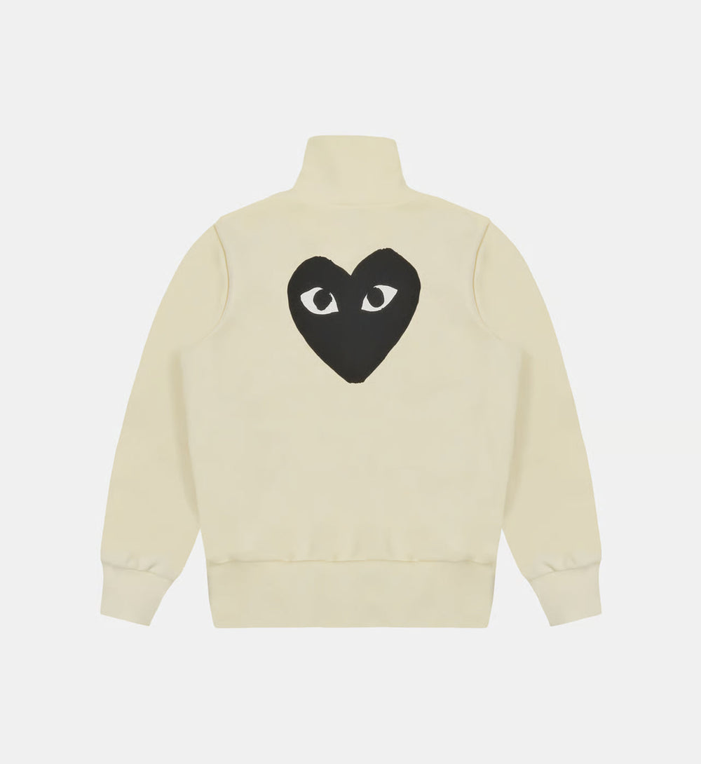 Sweat zippé CDG Sans Capuche Beige