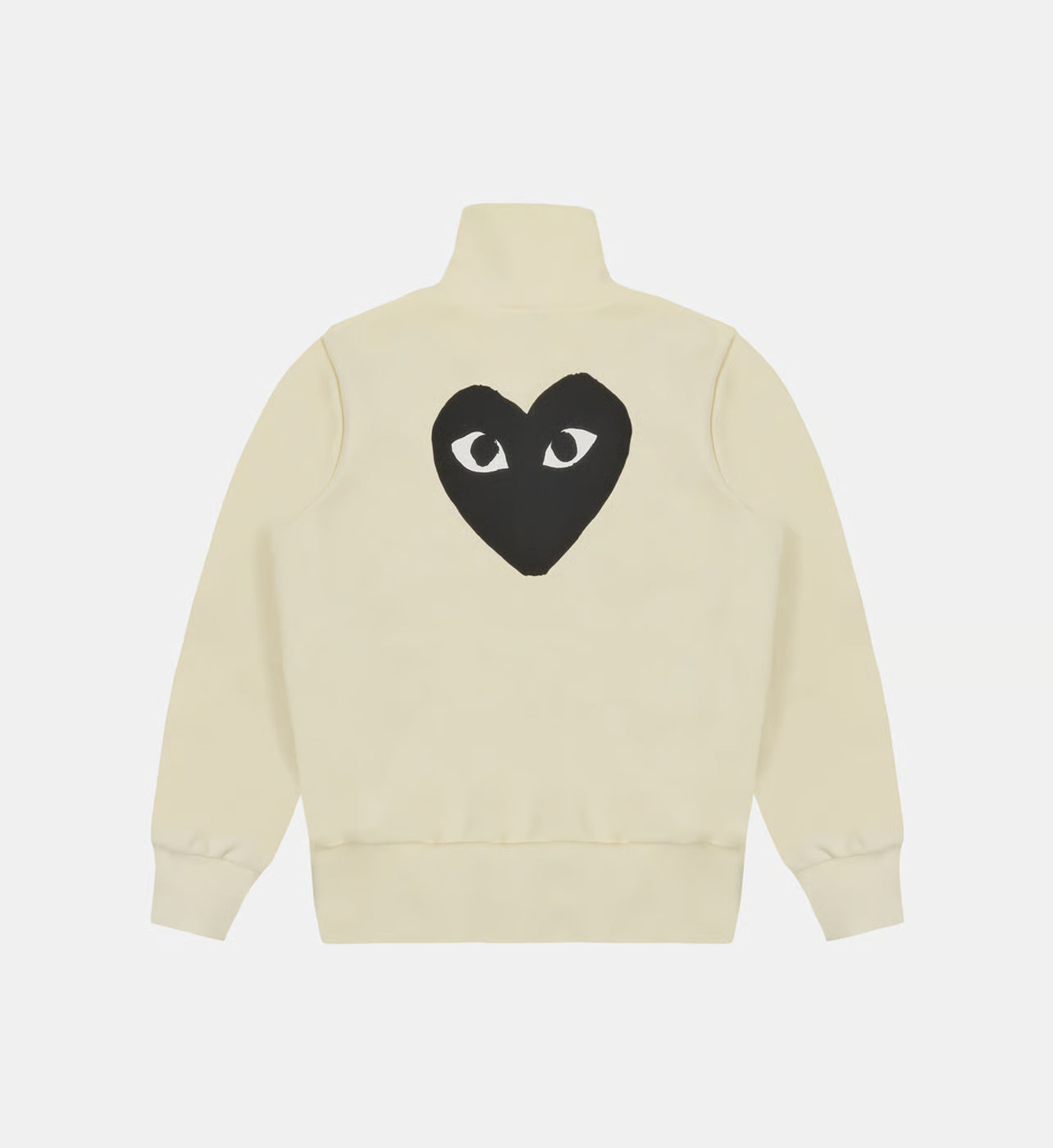 Sweat zippé CDG Sans Capuche Beige