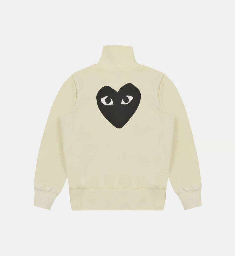 Sweat zippé CDG Sans Capuche Beige