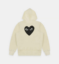 Sweat zippé CDG Avec Capuche Beige