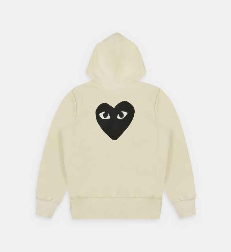 Sweat zippé CDG Avec Capuche Beige