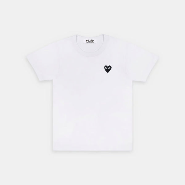 T-Shirt CDG Blanc Logo Noir