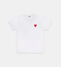 T-Shirt CDG Blanc Logo Rouge
